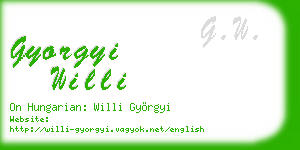 gyorgyi willi business card